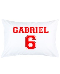 Personalized custom name with number printed pillowcase covers